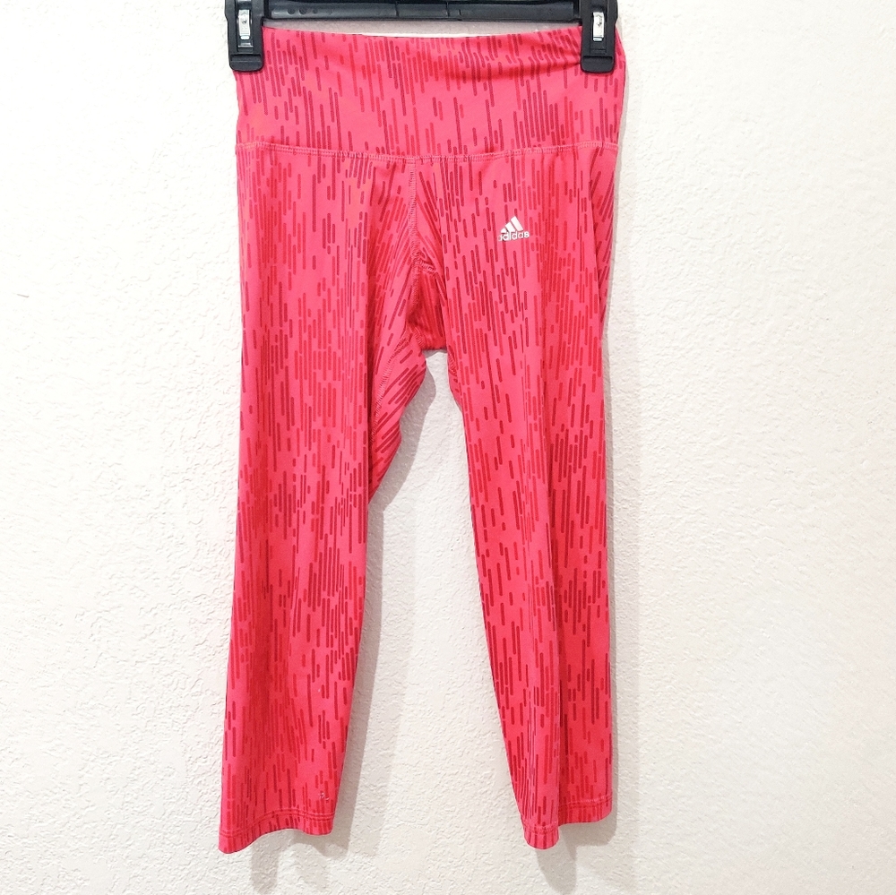 adidas XS dark orange workout leggings